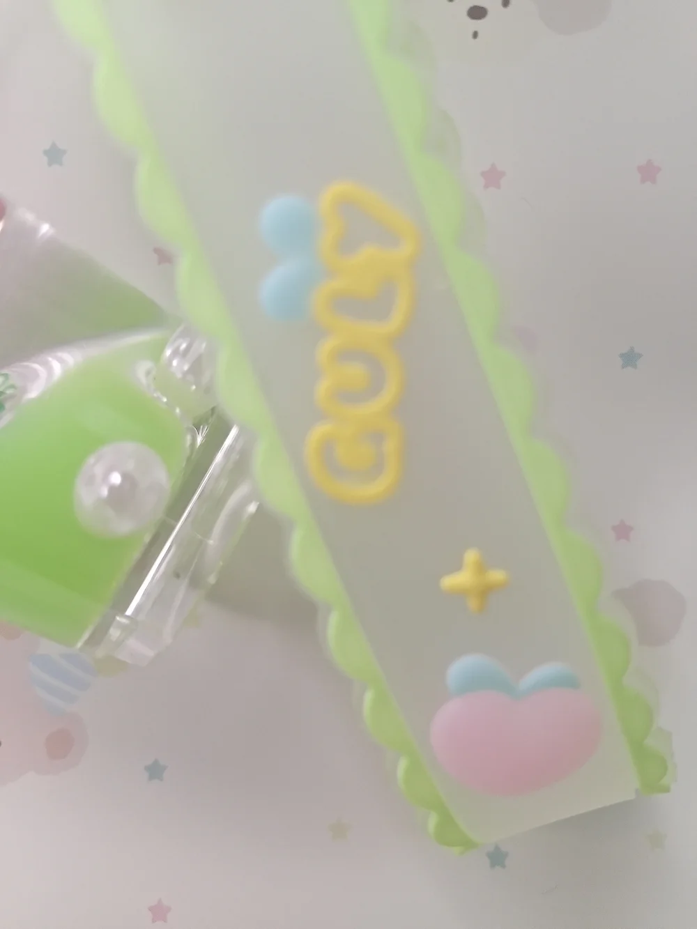 Sanrio My Melody Boba Milk Tea Liquid Float Keychain